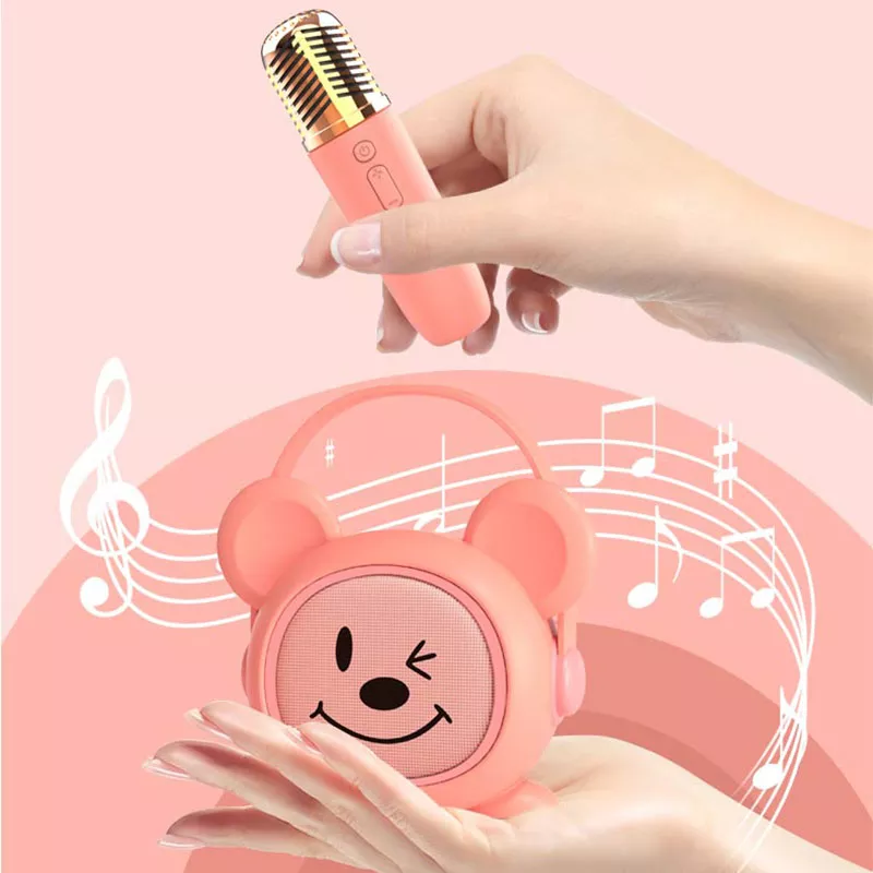 Gaodas K19 Cartoon Mini Karaoke Machine With Microphone Long Lasting Endurance