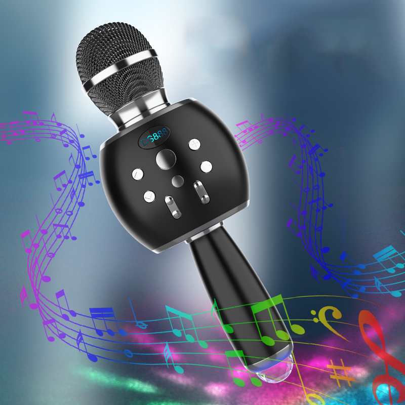 Gaodas DS888 Handheld Karaoke Microphone for Kids and Adults Wireless Mic