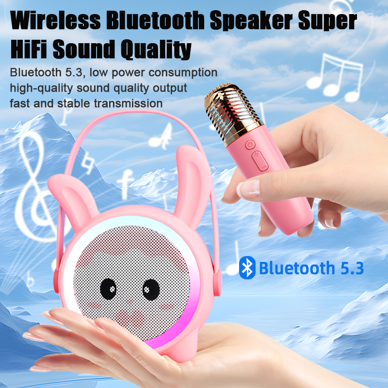 Gaodas RA-K12 Cartoon Family Bluetooth Portable Outdoor Mini Karaoke Machine for Kids Birthday present