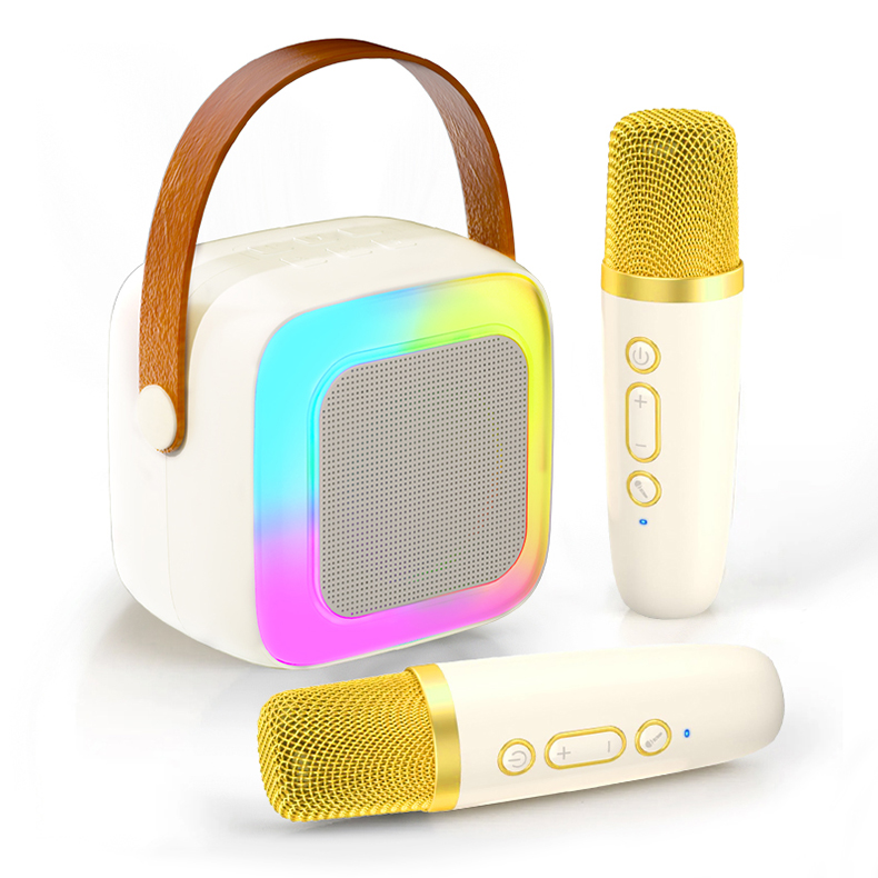 Gaodas SY13 Portable Mike Karaoke Machine Speaker with Microphone Set RGB Colorful Light Karaoke Speaker